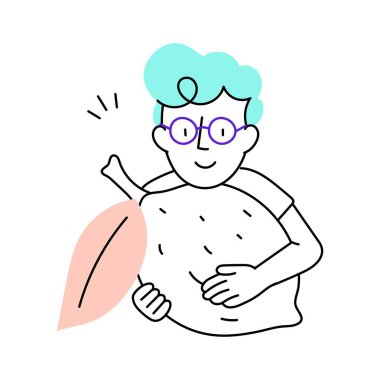 Lemon Lover Vektör biçimi illüstrasyonu.