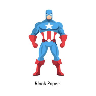 Boş Kağıt Karakteri Çizimi. 