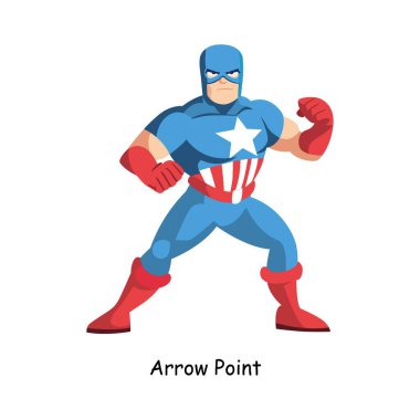 Ok Noktası Karakteri Çizimi. 