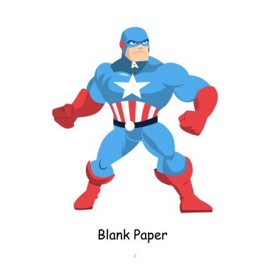 Boş Kağıt Karakteri Çizimi. 