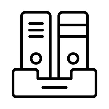 Dosya Vektörü ana hatları simgesi. Eps10 dosyası 