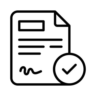 Sözleşmeli Vektör taslak simgesi. Eps10 dosyası 