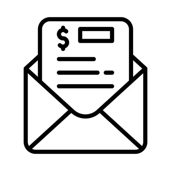 Fatura by E- posta Vektörü özet simgesi. Eps10 dosyası 