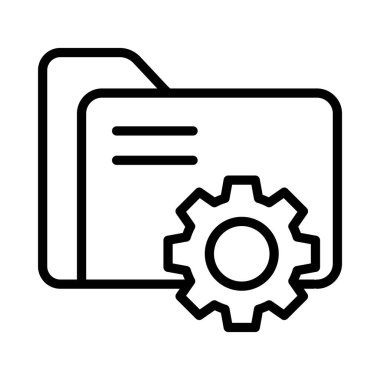 Dizin Ayarlama Vektörü dış hat simgesi. Eps10 dosyası 