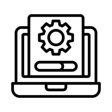 Typography Vektör ana hatları simgesi. Eps10 dosyası 