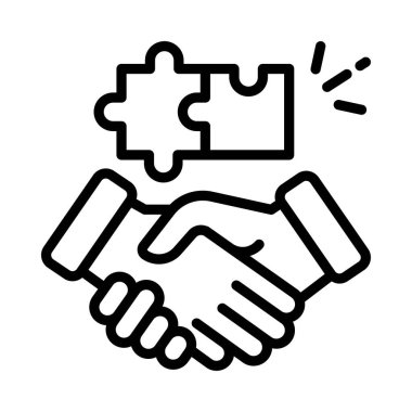 Takım Beceri Vektörü ana hatları simgesi. Eps10 dosyası 