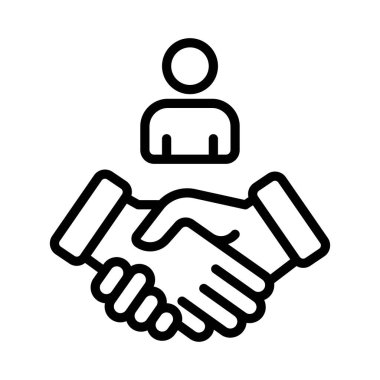 Halkla İlişkiler Vektörü ana hatları simgesi. Eps10 dosyası 