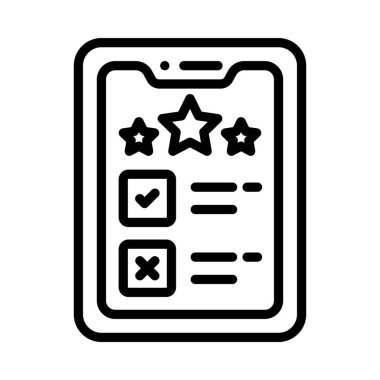 Mobil Gözlem Vektörü ana hatları simgesi. Eps10 dosyası 