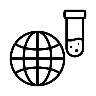 Global Research Vektör ana hatları simgesi. Eps10 dosyası 