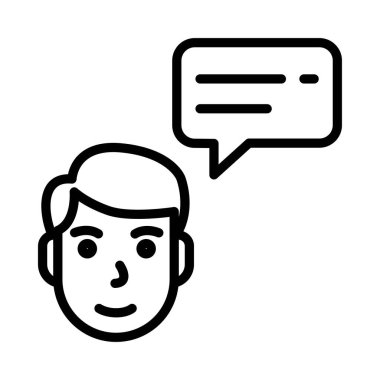  Müşteri Geribildirim Vektörü ana hatları simgesi. Eps10 dosyası 