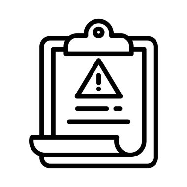 Olay Raporlama Vektörü ana hatları simgesi. Eps10 dosyası 