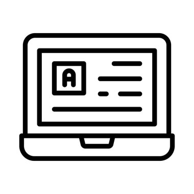 E Vektör özet simgesi öğreniliyor. Eps10 dosyası 