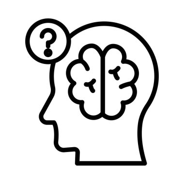 Şüpheli Vektör ana hatları simgesi. Eps10 dosyası 