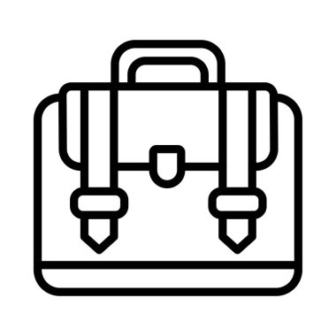 Çanta Vektörü ana hatları simgesi. Eps10 dosyası 