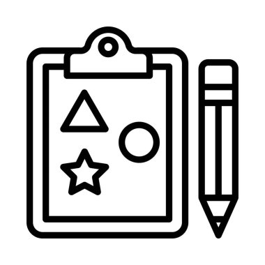 Deneysel Tasarım Vektörü ana hatları simgesi. Eps10 dosyası 