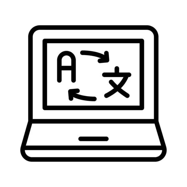 Google Çevirici Vektör ana hatları simgesi. Eps10 dosyası 