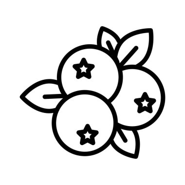 Böğürtlen Vektörü taslak simgesi. Eps10 dosyası 