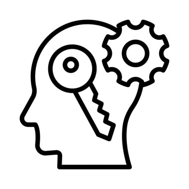 İcat Vektörü ana hatları simgesi. Eps10 dosyası 