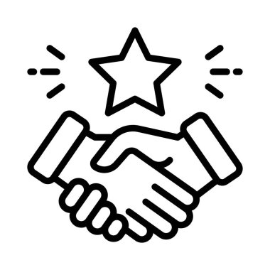 Takım Çalışması Vektör ana hatları simgesi. Eps10 dosyası 