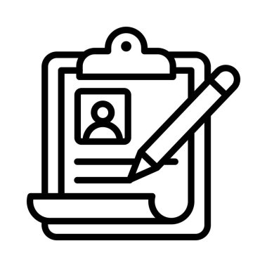 Müfredat Vektörü ana hatları simgesi. Eps10 dosyası 