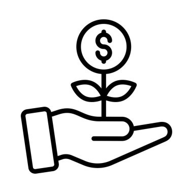 Başlangıç Vektörü ana hatları simgesi. Eps10 dosyası 