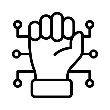 Devrim Vektörü ana hatları simgesi. Eps10 dosyası 