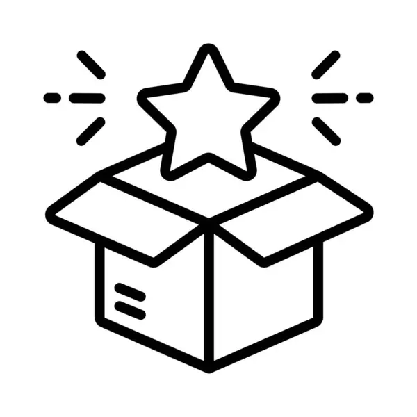 Yenilik Vektörü ana hatları simgesi. Eps10 dosyası 