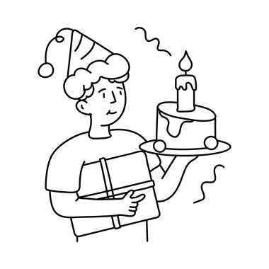 Kutlama vektörü taslağı çizimleri. EPS 10 dosyası