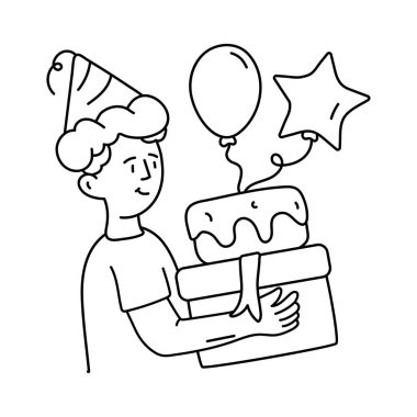 Sürpriz vektör taslağı çizimleri. EPS 10 dosyası