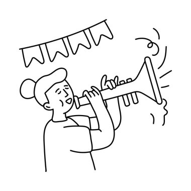 Kutlama vektörü taslağı çizimleri. EPS 10 dosyası