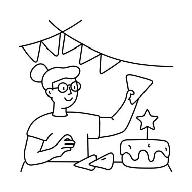 Dekorasyon vektörü çizimleri. EPS 10 dosyası