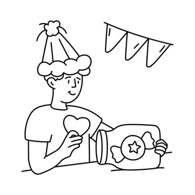 Şekerleme kavanozu çizimleri. EPS 10 dosyası