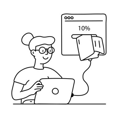 Uzaktan Çalışma Vektör Özeti çizimleri. EPS 10 dosyası