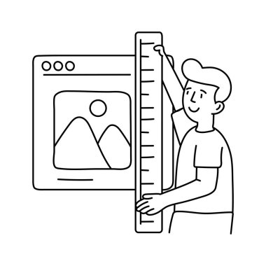 En değerli oyuncu taslak çizimleri test ediyor. EPS 10 dosyası