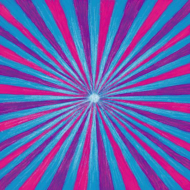 Pembe, mor ve mavi renkte vuruş boyası..