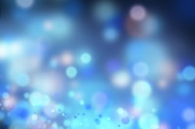 Mavi renkli bulanık bokeh arkaplan, lüks mavi konsept
