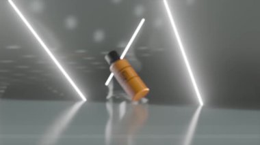 Kozmetik Ürün Şişe Stüdyo Işıkları Altında