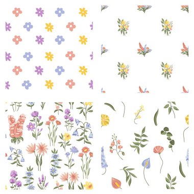 Kurdeleli çiçek buketleri