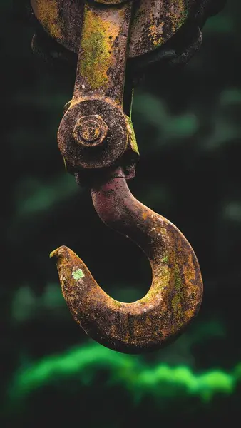 Paslı endüstriyel makine kancası 