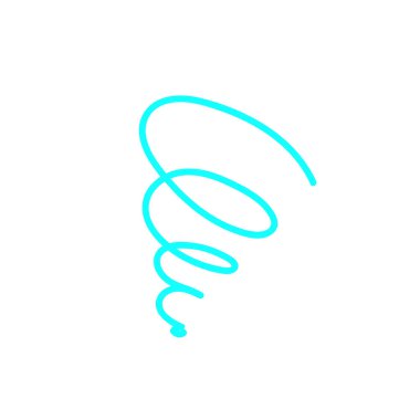 Spiral Karışıklık Simgesi Elle Çekilen Girdap Kayıp veya Sorunlu Hissetmeyi Sunar.