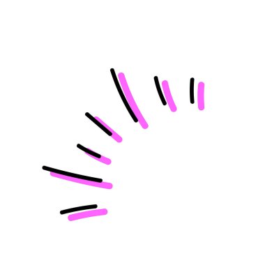 El Çizimi Sarmal Karışıklık Simgesi Mavi Girdap Endişe ve Bela Sembolü.