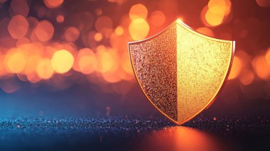 İzleme Karşıtı ve Altın Kalkan tehditlere karşı koruma ve güvenliği simgeliyor.