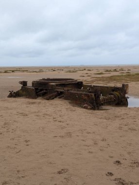 Terk Edilmiş Kuyruklu yıldız 1 A34 tankı Saltfleet by Theddlethorpe Kum tepelerinde