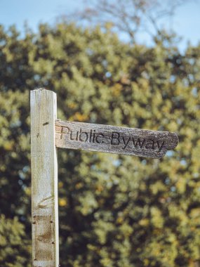 Tek bir umumi gelin yolu parmak izi.