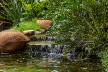 Parkta küçük bir çeşme