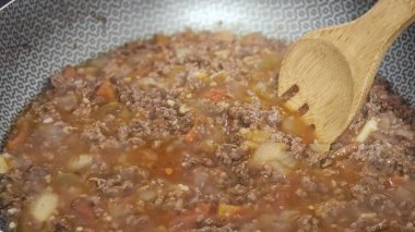 Tipik Brezilya yemeklerinin mutfak fotoğrafı.