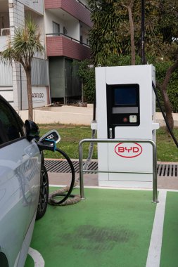 BYD elektrikli araç ekranda