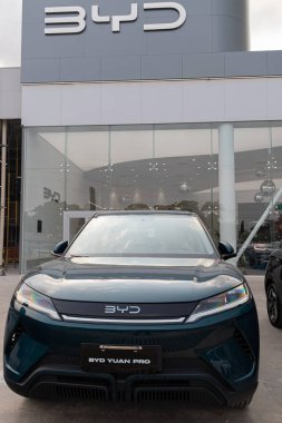 BYD elektrikli araç ekranda