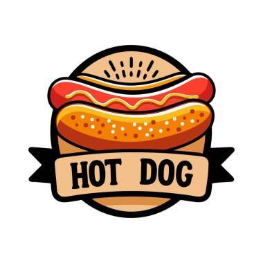 Dairenin içinde beyaz arka planda Hotdog logosu