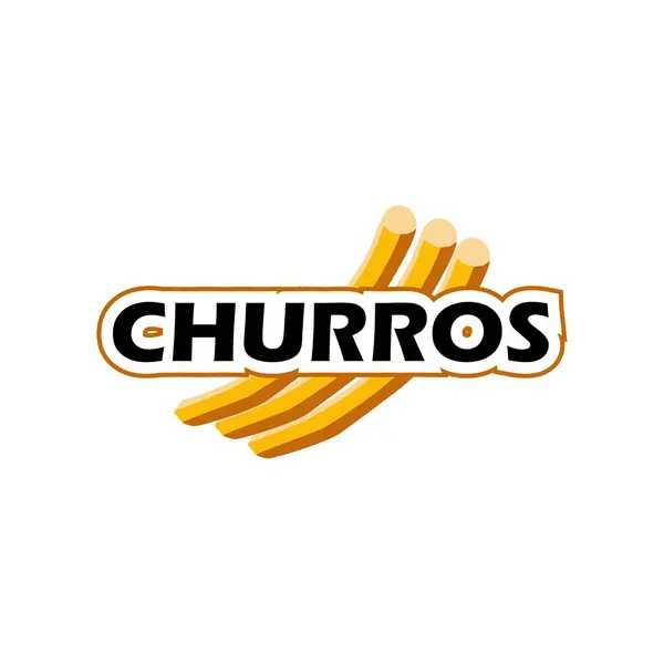 Churros logo vektör çizim şablonu
